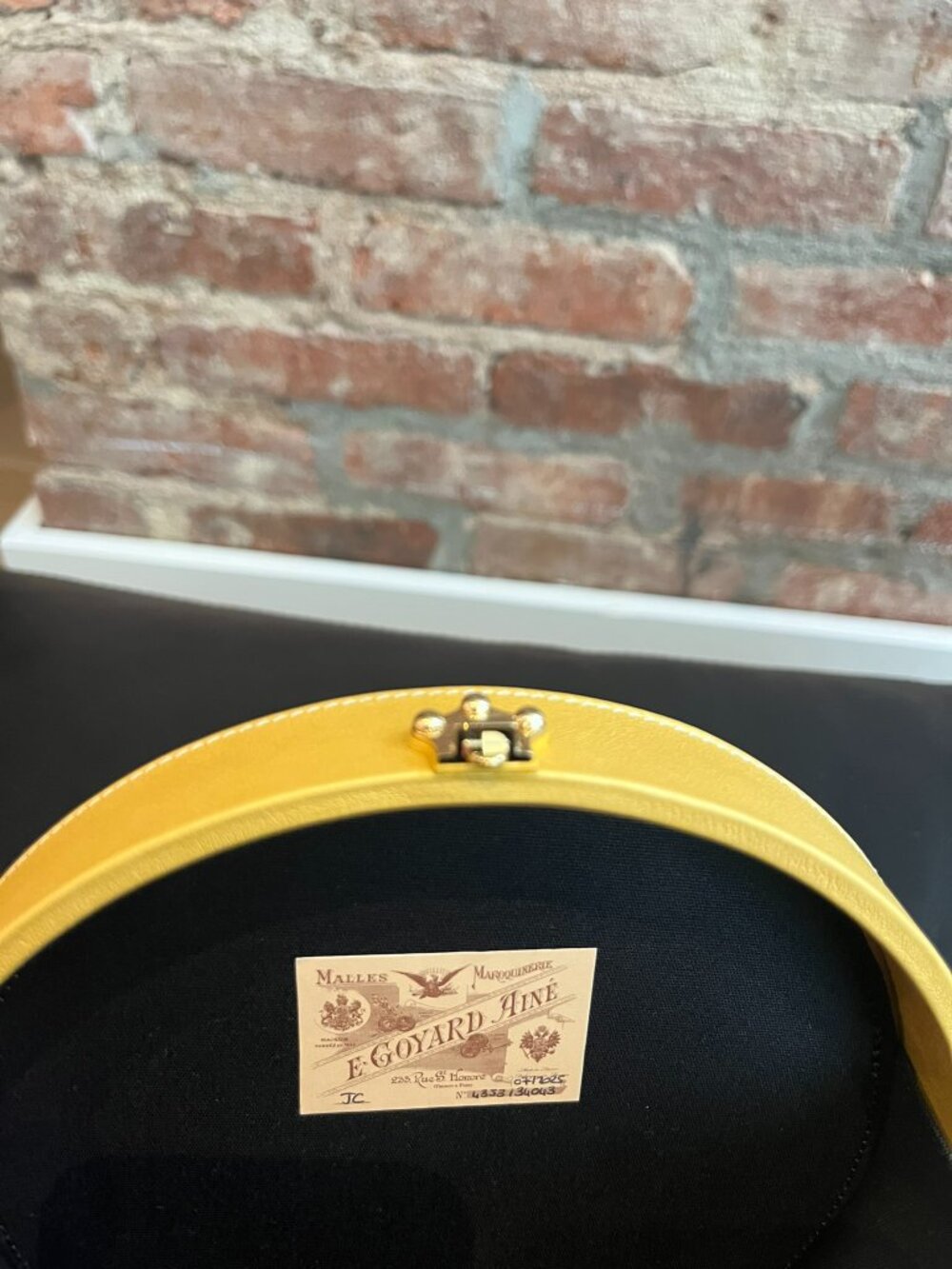 Goyard Yellow Goyardine Canvas Alto Hatbox Box Trunk Bag - Picture 6 of 7